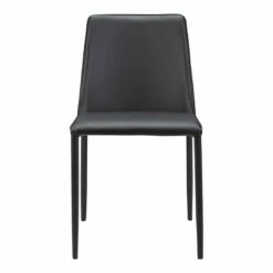 Moe's Home Collection Chairs Nora Pu Dining Chair Black-m2