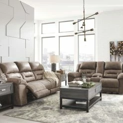 Signature Design By Ashley® Stoneland - Power Reclining Sofa & Loveseat Set
