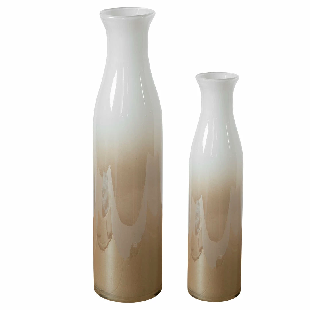 Budget ๐ Uttermost Blur Ivory Beige Vases, S/2 Table Decor โ 3 Uttermost Blur Ivory Beige Vases, S/2 Table Decor