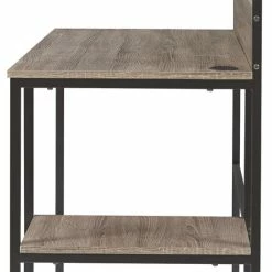 Best Pirce 🌟 Ashley Furniture Daylicrew - Grayish Brown/gunmetal - Home Office Desk And Hutch Desks ⌛ 12 Ashley Furniture Daylicrew - Grayish Brown/gunmetal - Home Office Desk And Hutch Desks