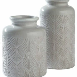 Ashley Furniture Table Decor Edwinna - Gray - Vase Set (2/cn)