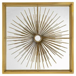 Accessories Uttermost Starlight Mirrored Brass Wall Decor