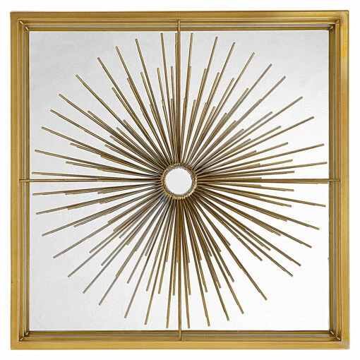 Accessories Uttermost Starlight Mirrored Brass Wall Decor