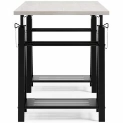 Ashley Furniture Bayflynn - White/black - Adjustable Height Desk