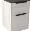 Ashley Furniture Dorrinson - White / Black / Gray - File Cabinet