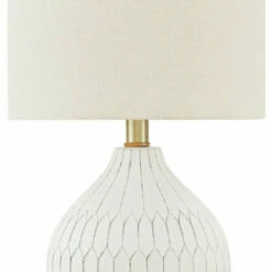 Ashley Furniture Wardmont - White - Ceramic Table Lamp (1/cn)
