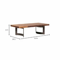 Moe's Home Collection Tables Bent Coffee Table Smoked