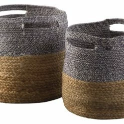 Ashley Furniture Parrish - Natural/blue - Basket Set (2/cn) Accessories