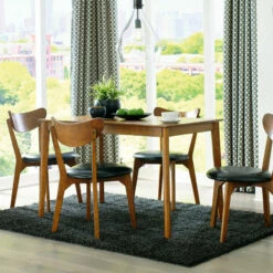 Ashley Furniture Parrenfield - Brown - Dining Room Table Set (5/cn) Dining Room Sets