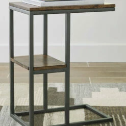 Ashley Furniture Forestmin - Natural/black - Accent Table