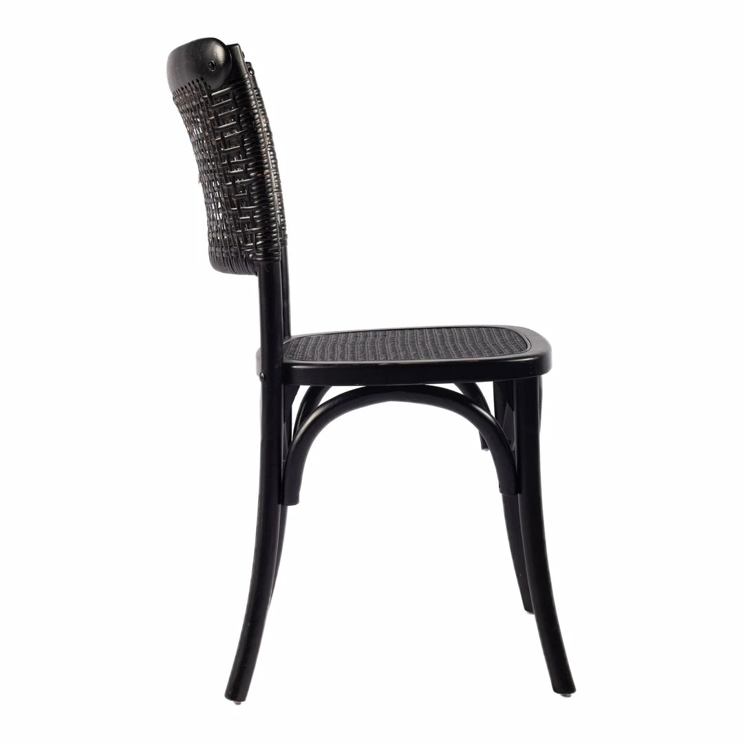 Wholesale ๐ฏ Moe's Home Collection Churchill Dining Chair Antique Black-m2 ๐ 6 Moe's Home Collection Churchill Dining Chair Antique Black-m2