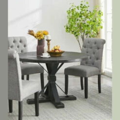 Ashley Furniture Broshound - Dark Brown - Round Dining Room Table Tables