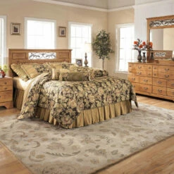 Signature Design By Ashley® Bittersweet - Light Ultimate Best In Class Dresser, Mirror, Panel Headboard With On Bed Frame