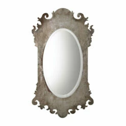 Accessories Uttermost Vitravo Oxidized Silver Oval Mirror