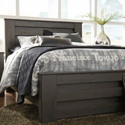 Ashley Furniture Brinxton - Gray Dark - King Panel Bed Beds