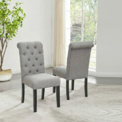 Ashley Furniture Broshound - Dark Brown/beige - Dining Uph Side Chair (2/cn)