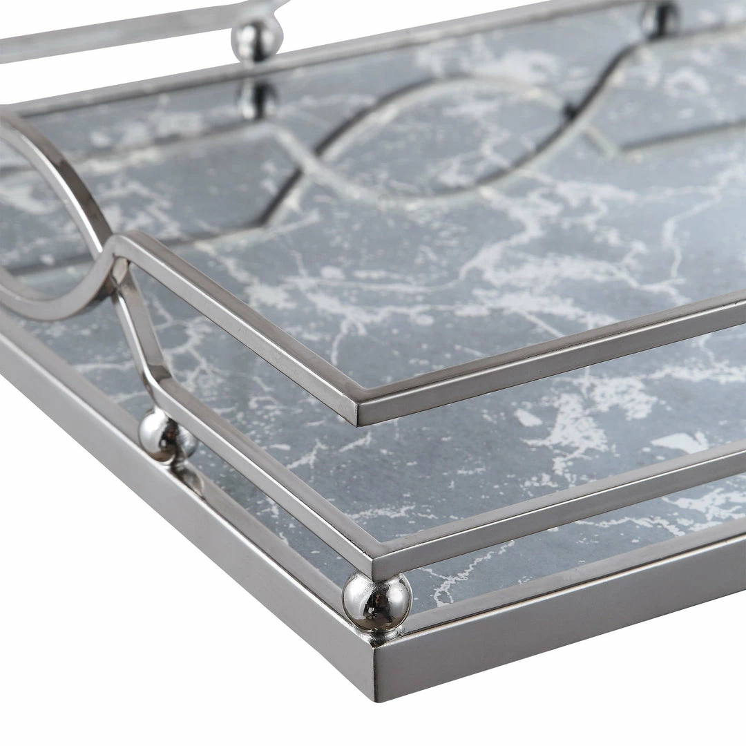 Outlet 😀 Uttermost Eugenie Nickel Tray 🥰 5 Uttermost Eugenie Nickel Tray