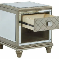 Ashley Furniture Chevanna - Platinum - Rectangular End Table