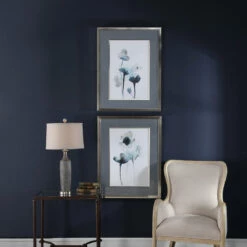 Budget 🔥 Uttermost Midnight Blossoms Framed Prints Set/2 😉 9 Uttermost Midnight Blossoms Framed Prints Set/2