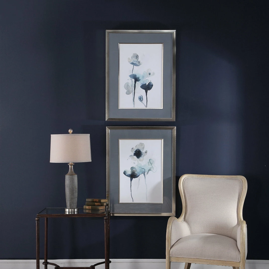 Budget 🔥 Uttermost Midnight Blossoms Framed Prints Set/2 😉 5 Uttermost Midnight Blossoms Framed Prints Set/2