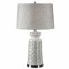 Best Pirce 💯 Uttermost Kansa Distressed White Table Lamp 🧨 1 Uttermost Kansa Distressed White Table Lamp