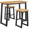 Ashley Furniture Outdoor Sets Town - Brown/black - Counter Table Set (3/cn)