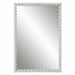 Accessories Uttermost Serna White Vanity Mirror