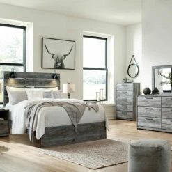 Signature Design By Ashley® Baystorm - Gray - Panel Bed II Beds