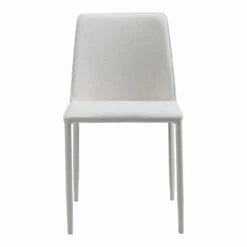 Moe's Home Collection Chairs Nora Fabric Dining Chair White-m2