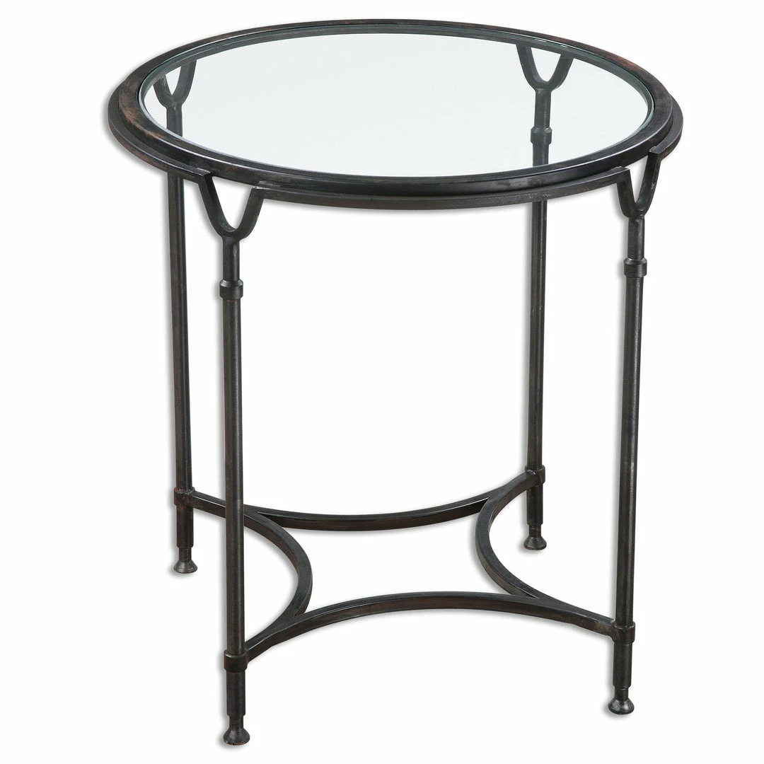 Buy ๐ Uttermost Samson Glass Side Table ๐ฏ 3 Uttermost Samson Glass Side Table