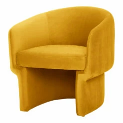 Moe's Home Collection Chairs Franco Chair Mustard