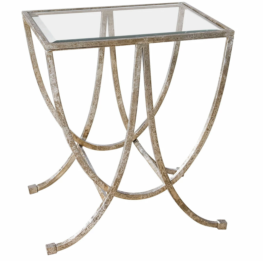 Cheap ✨ Uttermost Marta Antiqued Silver Side Table 🌟 3 Uttermost Marta Antiqued Silver Side Table