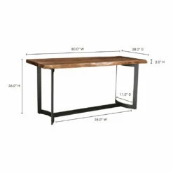 Moe's Home Collection Bent Counter Table Smoked Tables