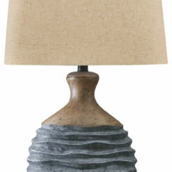 Ashley Furniture Medlin - Gray/beige - Paper Table Lamp (1/cn) Accessories