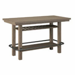 Emerald Home Benton Bar Height Trestle Table Brown / Dark