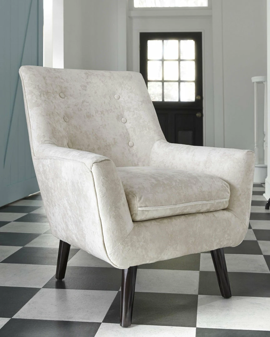 Promo 💯 Ashley Furniture Chairs Zossen - Ivory - Accent Chair ⌛ 4 Ashley Furniture Chairs Zossen - Ivory - Accent Chair