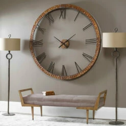 Accessories Uttermost Amarion 60" Copper Wall Clock