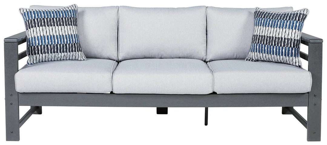 Promo 🥰 Signature Design By Ashley® Amora - Charcoal Gray - Sofa With Cushion 👍 7 Signature Design By Ashley® Amora - Charcoal Gray - Sofa With Cushion