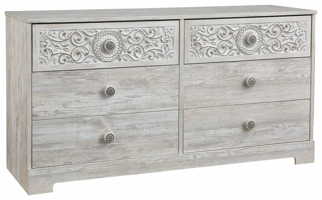 Best reviews of ❤️ Ashley Furniture Paxberry - Opaque Whitewash - Six Drawer 👗 Dresser - Medallion Drawer Pulls ❤️ 3 Ashley Furniture Paxberry - Opaque Whitewash - Six Drawer Dresser - Medallion Drawer Pulls