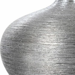 Uttermost Gatsby Silver Ribbed Bottles, S/2 Table Decor