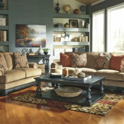 Ashley Furniture Mallacar - Black - Sofa Table Tables