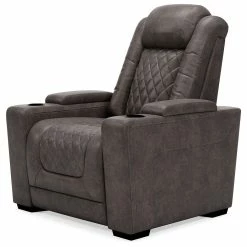 Ashley Furniture Hyllmont - Gray - Pwr Recliner/adj Headrest Reclining Furniture