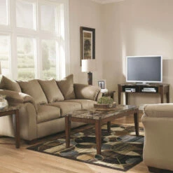 Ashley Furniture Darcy - Loveseat Contemporary - Stationary Loveseats