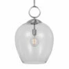 Budget 🥰 Uttermost Calix Nickel 1 Light Glass Pendant ❤️ 2 Uttermost Calix Nickel 1 Light Glass Pendant