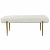 Uttermost Olivier White Bench Benches