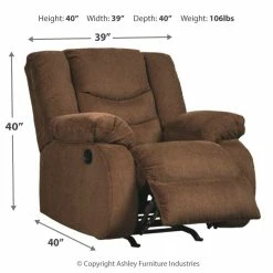 Ashley Furniture Reclining Furniture Tulen - Waterfall Back - Rocker Recliners