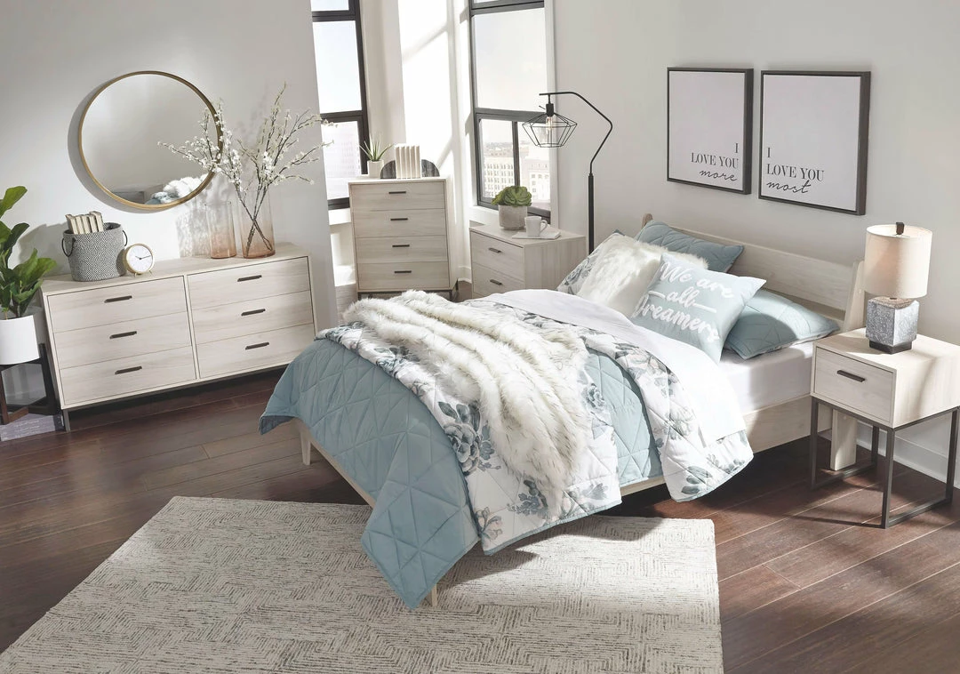 Hot Sale 🌟 Millennium® By Ashley Beds Socalle - Natural - Full Panel Platform Bed 🔔 4 Millennium® By Ashley Beds Socalle - Natural - Full Panel Platform Bed