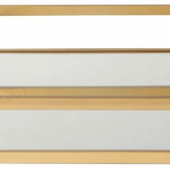 Ashley Furniture Derex - Gold Finish - Tray Table Decor