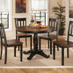 Ashley Furniture Owingsville - Black/brown - Dining Room Side Chair (2/cn)