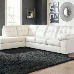 Signature Design By Ashley® Donlen - White - Left Arm Facing Chaise 2 Pc Sectional